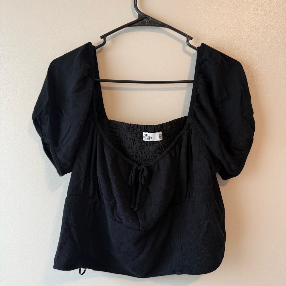Hollister Black Smocked Skirt